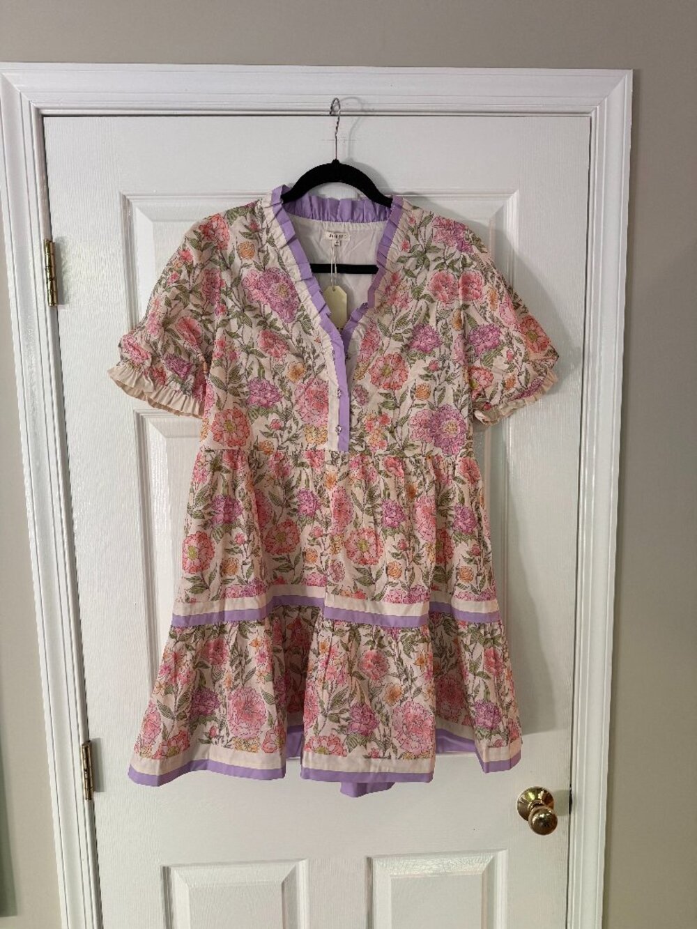 Floral Pastel Dress - Size Small